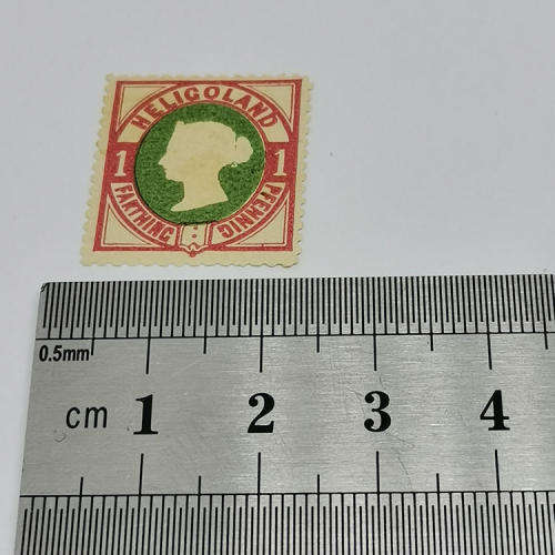 Heligoland 1 Pfennig / farthing mint stamp - SG 10