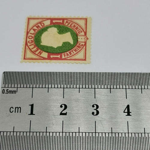 Heligoland 1 Pfennig / farthing mint stamp - SG 10