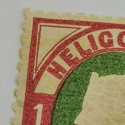 Heligoland 1 Pfennig / farthing mint stamp - SG 10