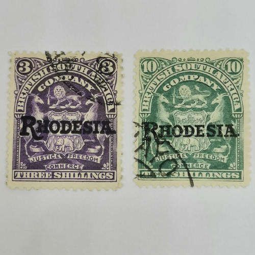 Gibbons 109 and 112 - 3 shilling and 10 Shilling British South Africa Company