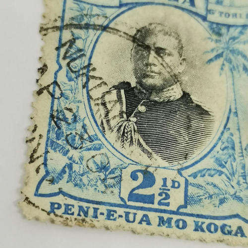 1920 Tonga 2½ pence stamp used - SG 58 - Book value of R800
