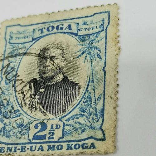 1920 Tonga 2½ pence stamp used - SG 58 - Book value of R800