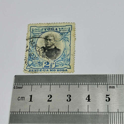 1920 Tonga 2½ pence stamp used - SG 58 - Book value of R800