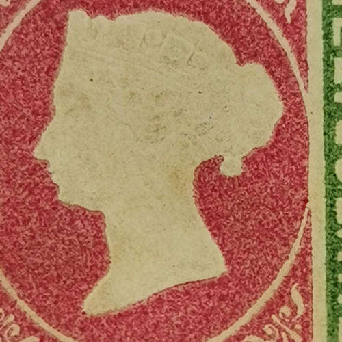 Heligoland 6 Schilling mint stamp - SG 4 - Rouletted