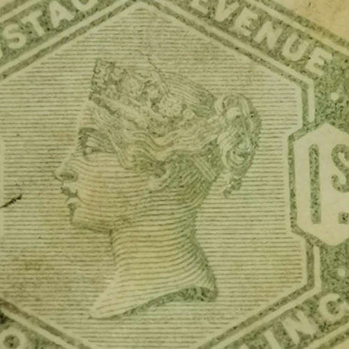 Great Britain SG 196 ( type 65) One shilling stamp 1883 - High Book value
