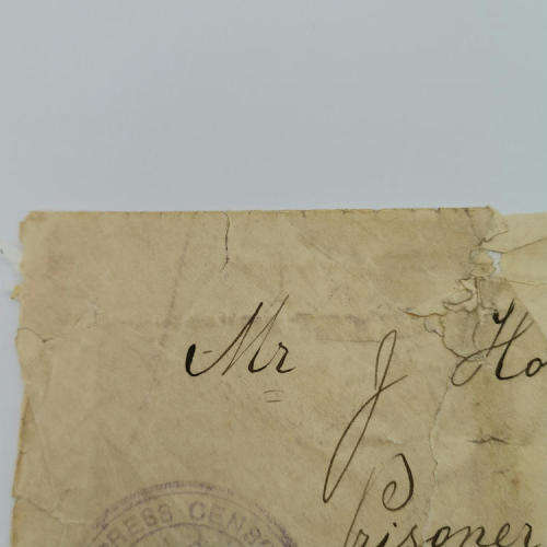 Censored letter to Tin Town Camp, Lady Smith - Boer War - Addressed to a Jewish Boer - some damage