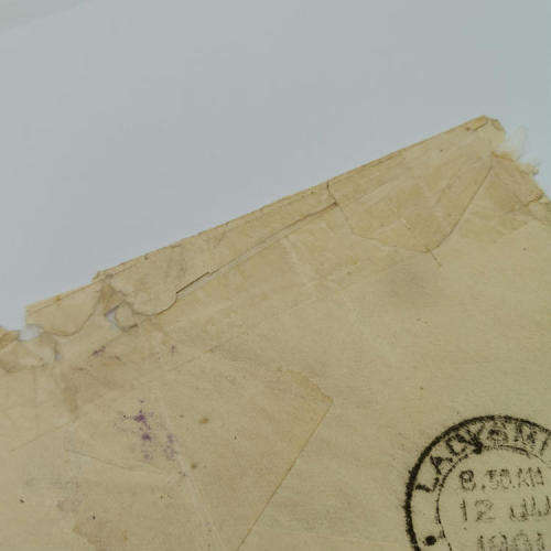 Censored letter to Tin Town Camp, Lady Smith - Boer War - Addressed to a Jewish Boer - some damage