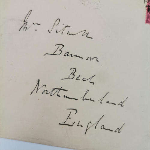 Letter cover from Mocloutsi British Bechuanaland to Northumberland England 11 October 1892