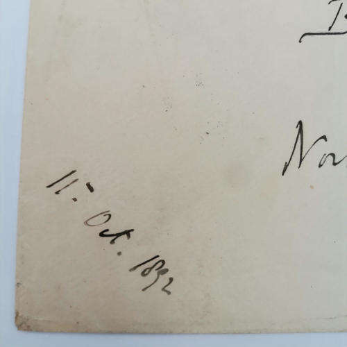 Letter cover from Mocloutsi British Bechuanaland to Northumberland England 11 October 1892