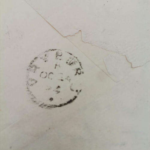 Letter cover from Mocloutsi British Bechuanaland to Northumberland England 11 October 1892