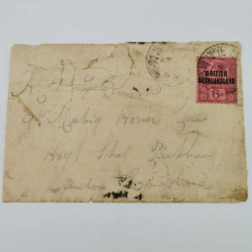 Letter cover from Palapye British Bechuanaland to London England 24 April 1898