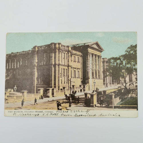 Postcard from Bowen Australia to Transvaal South Africa 16 October 1905 with two SG 232 stamps
