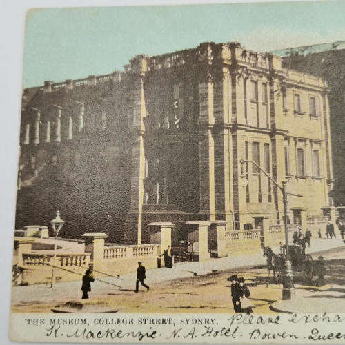 Postcard from Bowen Australia to Transvaal South Africa 16 October 1905 with two SG 232 stamps