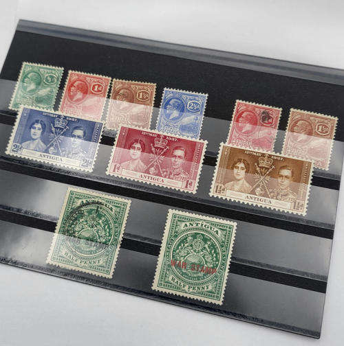 Antigua lot of 11 stamps - Mostly unused