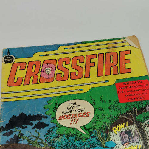 Lot of 3 Christian Comics - Crossfire, The Hiding Place, Prison to Praise - Rarely seen