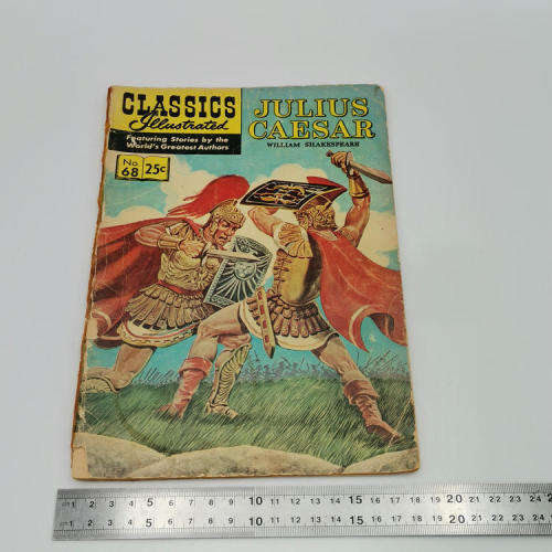 Classics Illustrated comics - Julius Caesar 1969 issue 25cent, earlier issue 15 cent