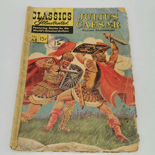 Classics Illustrated comics - Julius Caesar 1969 issue 25cent, earlier issue 15 cent