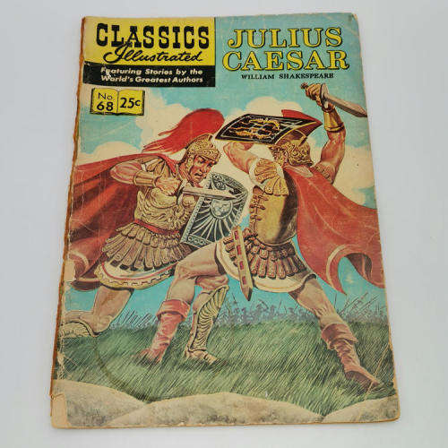 Classics Illustrated comics - Julius Caesar 1969 issue 25cent, earlier issue 15 cent