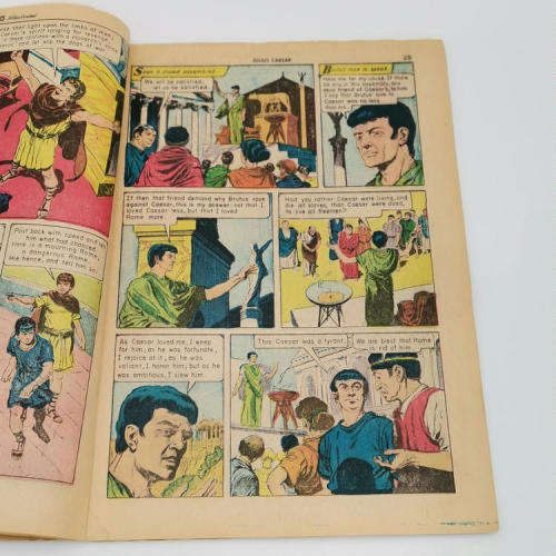 Classics Illustrated comics - Julius Caesar 1969 issue 25cent, earlier issue 15 cent