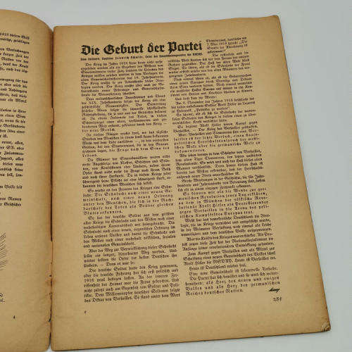 German Nazi publication 1938 - Der Schulungsbrief - very good condition