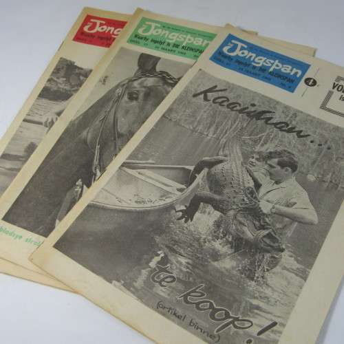 Die Jongspan Afrikaanse nuusblad - lot of 40 items - 1962 January 29 to December 10