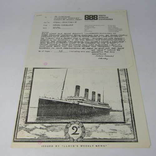 The deathless story of the Titanic - original book