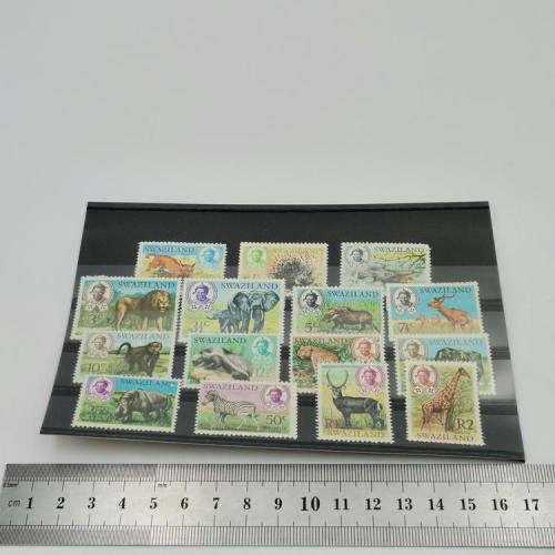 Swaziland 1969 set of 15 Animal stamps - mint definitive issue