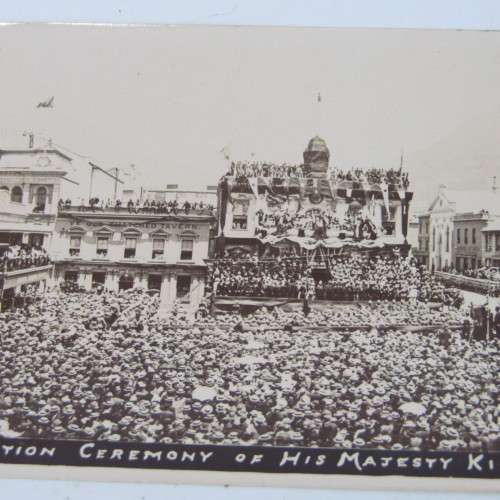Antique photo of Proclamation ceremony of His Majesty King Edward VII in Cape Town 26 Jan 1901