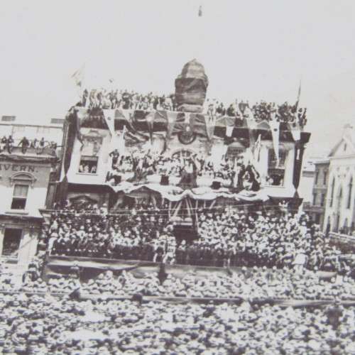 Antique photo of Proclamation ceremony of His Majesty King Edward VII in Cape Town 26 Jan 1901