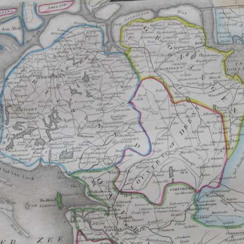 Original 1830`s map of Holland - published by W. Lizars, Edinburgh - 57 x 47cm