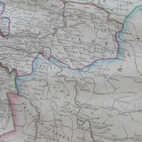 Original 1830`s map of Holland - published by W. Lizars, Edinburgh - 57 x 47cm