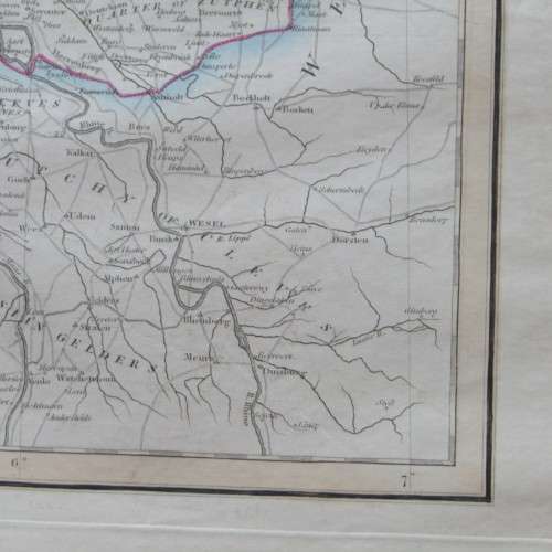 Original 1830`s map of Holland - published by W. Lizars, Edinburgh - 57 x 47cm