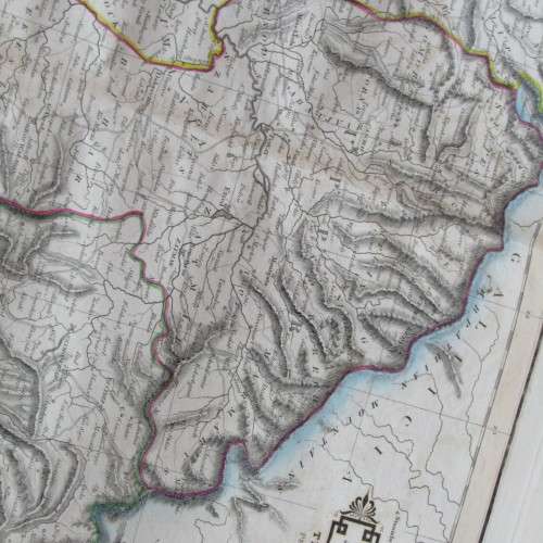 Original 1830`s map of Hungary Transylvania - published by W. Lizars, Edinburgh - 57 x 47cm