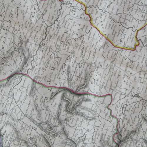 Original 1830`s map of Hungary Transylvania - published by W. Lizars, Edinburgh - 57 x 47cm