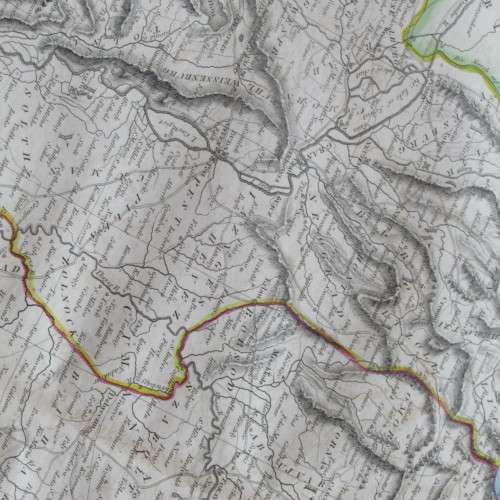 Original 1830`s map of Hungary Transylvania - published by W. Lizars, Edinburgh - 57 x 47cm