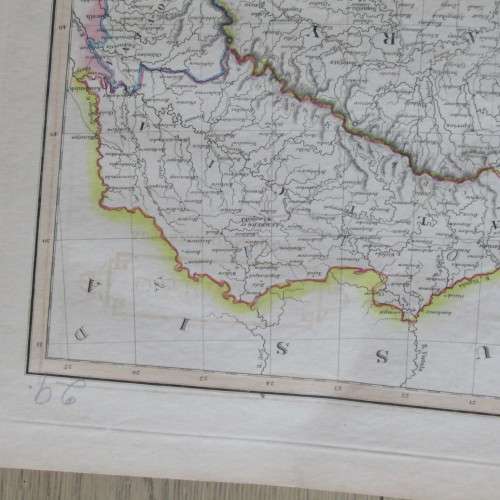 Original 1830`s map of Germany, Austrian Dominions - published by W. Lizars, Edinburgh