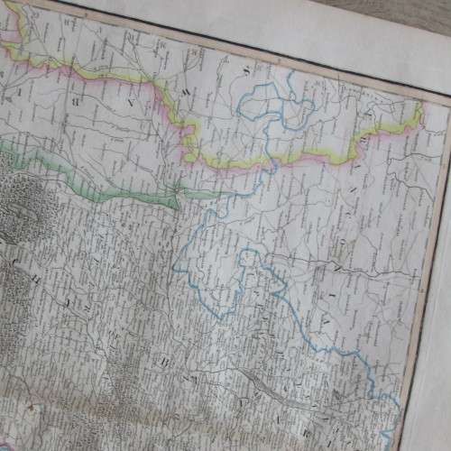Original 1830`s map of Bavaria Proper - published by W. Lizars, Edinburgh - 57 x 47cm