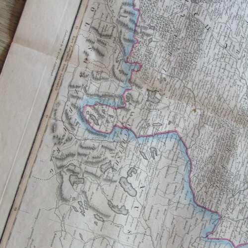 Original 1830`s map of Bavaria Proper - published by W. Lizars, Edinburgh - 57 x 47cm