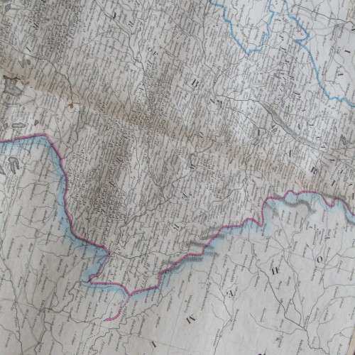 Original 1830`s map of Bavaria Proper - published by W. Lizars, Edinburgh - 57 x 47cm