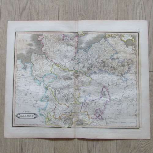 Original 1830`s map of Lower Saxony - published by W. Lizars, Edinburgh - 57 x 47cm