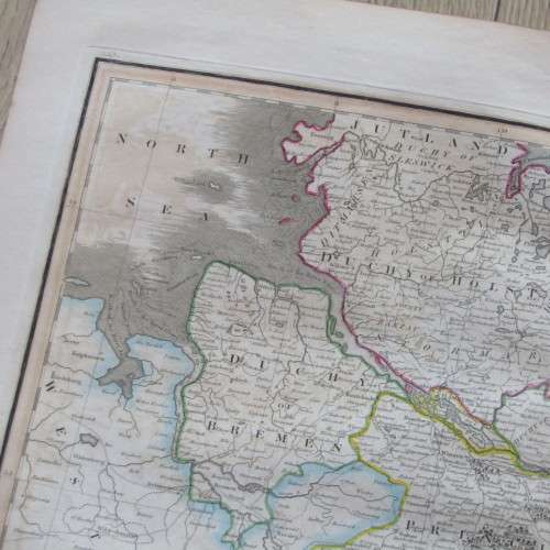 Original 1830`s map of Lower Saxony - published by W. Lizars, Edinburgh - 57 x 47cm