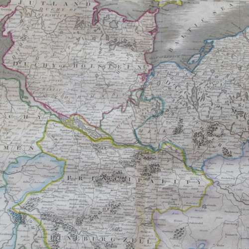 Original 1830`s map of Lower Saxony - published by W. Lizars, Edinburgh - 57 x 47cm