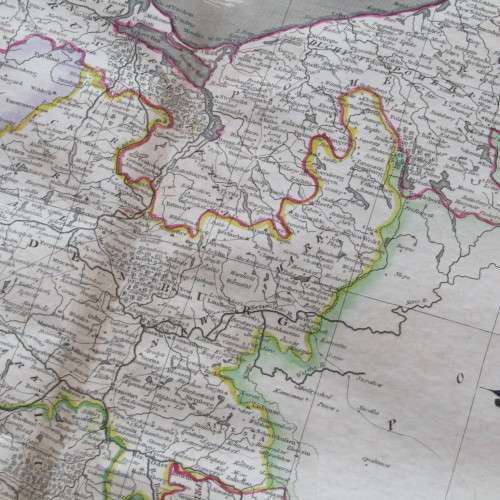 Original 1830`s map of Upper Saxony - published by W. Lizars, Edinburgh - 57 x 47cm