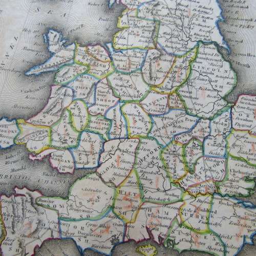 Original 1830`s map the British Islands - published by W. Lizars, Edinburgh - 47 x 57cm