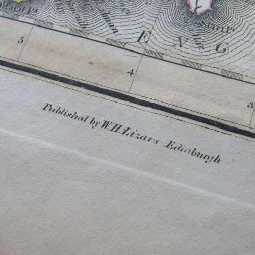Original 1830`s map the British Islands - published by W. Lizars, Edinburgh - 47 x 57cm