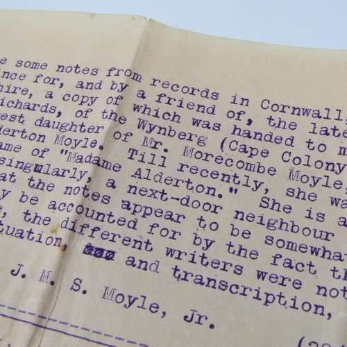 Documents & notes on the Moyle family since 1432 - prepared around 1908