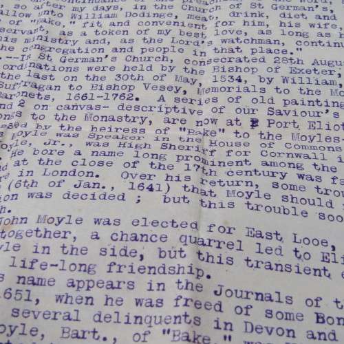 Documents & notes on the Moyle family since 1432 - prepared around 1908