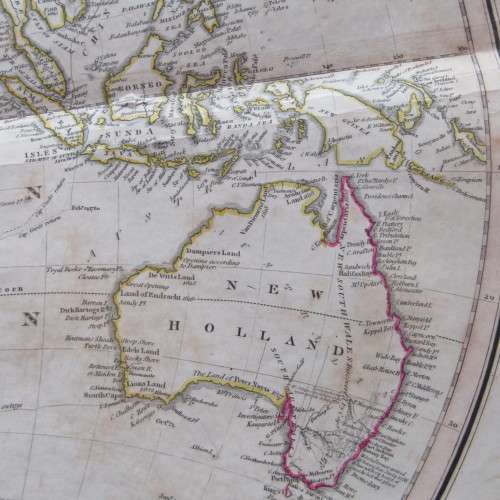 Original 1830`s map of the Eastern Hemisphere - published by W.H. Lizars, Edinburgh - 47 x 57cm