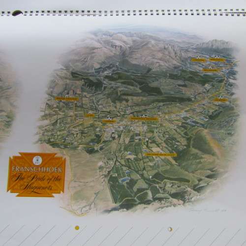 1990 KWV Wine growing areas calendar