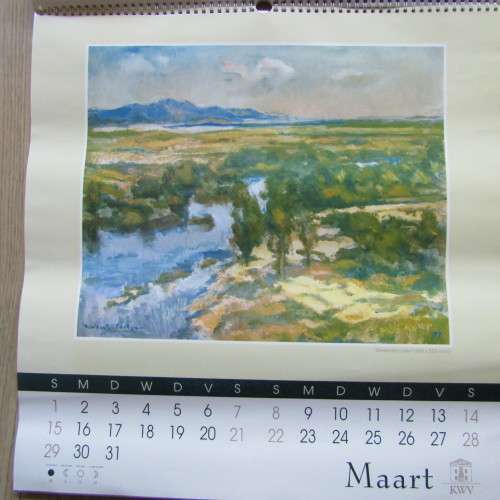 1998 KWV Herbert Coetzee artwork calendar